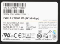 SSD SATA 2.5" 960Gb 6Gb/s Samsung PM883 < MZ7LH960HAJR >