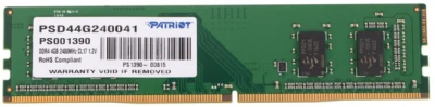 RAM DDR4 4Gb PATRIOT PSD44G240041 2400Mhz DIMM