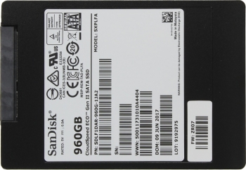 SSD SATA 2.5" 960Gb 6Gb/s SanDisk <SDLF1DAR-960G-1JA2> 