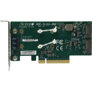 Адаптер для SSD M.2 Supermicro AOC-SLG3-2M2 PCI Express