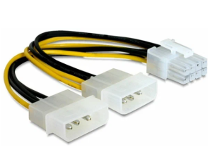 Кабель разветвитель питания Cablexpert, 2хMolex->PCI-Express 8pin, для подключения в/к PCI-Е (8pin)