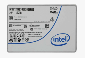 SSD NVMe 2.5" 1.92Tb U.2 1DWPD Intel D5-P5520 < SSDPF2KX019T1N1 >