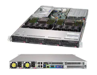 Серверная платформа Supermicro 6019U-TR4T <SYS-6019U-TR4T> - 1U, 2x LGA3647, 4x 3.5", 4x10GbE