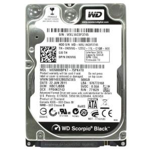 HDD SATA 2.5" 500Gb 6Gb/s 7K WD < WD5000BPKT >