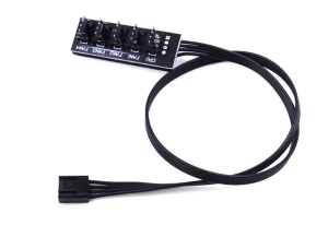 Кабель разветвитель питания 1x FAN 4pin to 5x FAN 4pin