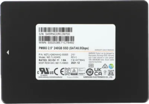 SSD SATA 2.5" 240Gb 6Gb/s Samsung PM883 < MZ7LH240HAHQ >