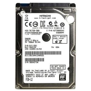 HDD SATA 2.5" 500Gb 3Gb/s 5K HITACHI < HTS547550A9E384 >