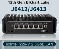 Мини-маршрутизатор Celeron J6412 2.0Ghz 4C \ RAM 4Gb \ SSD 64Gb \ LAN 6x1GbE RJ45