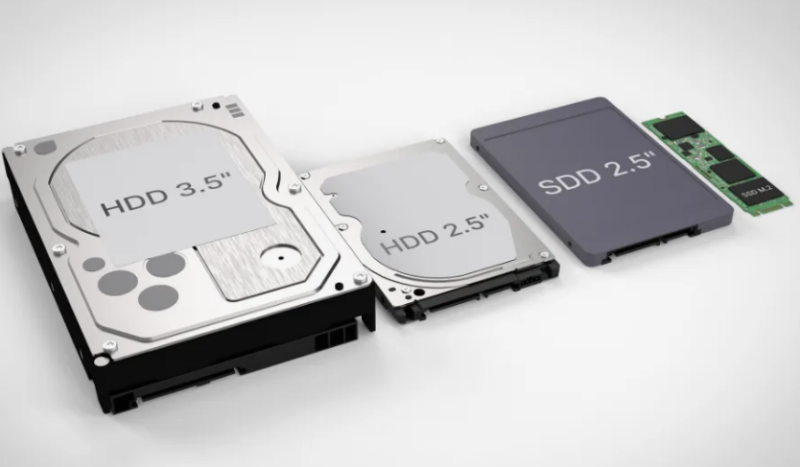 Подборка популярных HDD, SSD, NVME в таблице с указанием года производства