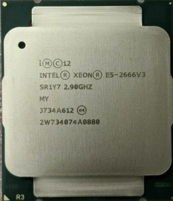 CPU Intel Xeon E5-2666 v3 (25M Cache, 2.90 GHz 10 Core) SR1Y7