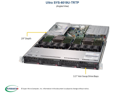 Платформа Supermicro 6019U-TRTP б/у