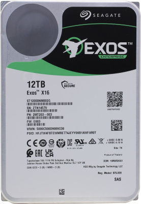 HDD SAS 3.5" 12Tb 12Gb/s 7K Seagate X16 < ST12000NM002G >