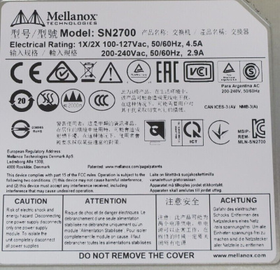 Коммутатор Mellanox MSN2700-CS2R Spectrum