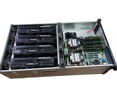 Корпус 5U 6x GPU 5x PWS 1200-1600W Для GPU Nvidia RTX 30xx, 40xx, 50xx 