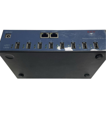 Концентратор USB RFS NetworkUSB/8 Pro <NET-USB8M-PRO> - 8xUSB2.0, 2xGbE, 1U, Multi-Host