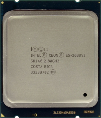 Процессор CPU Intel Xeon E5-2680 v2 (25M Cache, 2.80 GHz 10 Core) SR1A6