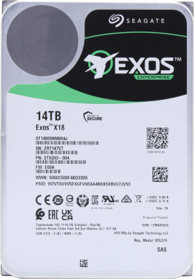 HDD SAS 3.5" 14Tb 12Gb/s 7K Seagate X18 < ST14000NM004J >