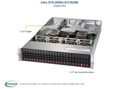 Платформа Supermicro 2029U-E1CR25M б/у