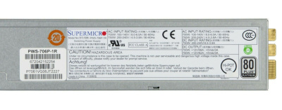 Блок питания SuperMicro Ablecom < PWS-706P-1R> 750W Hot-Swap, для корпусов SuperMicro