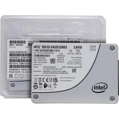 SSD SATA 2.5" 3.84Tb 6Gb/s Intel D3-S4520 < SSDSC2KB038TZ01 >