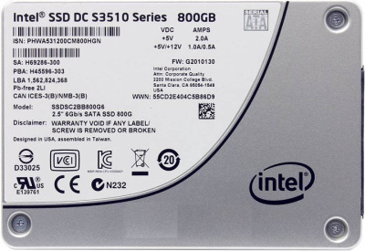 SSD SATA 2.5" 800Gb 6Gb/s Intel DC S3510 <SSDSC2BB800G6(01)> 