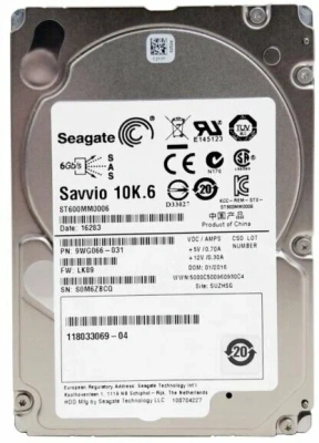 HDD SAS 2.5" 600Gb 6Gb/s 10K Seagate Savvio < ST600MM0006 > 
