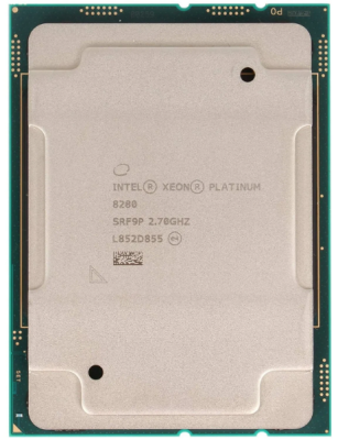 CPU Intel Xeon Platinum 8280 (38.5M Cache, 2.70 GHz 28 Core) SRF9P