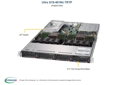Платформа Supermicro 6019U-E1CRTP+ б/у