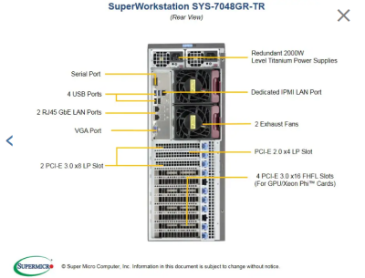 Платформа Supermicro 7048GR-TR б/у