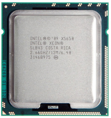 CPU Intel Xeon X5650 2.66 GHz / 6core / 12Mb / 95W / 6.40 GT / s LGA1366