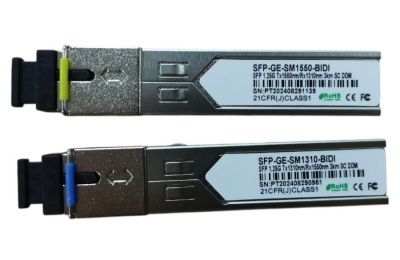 Оптический трансивер SFP-GE-SM1310-BIDI SFP 1.25G Tx1310/Rx1550nm 3Km SC DDM